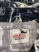 GANGSTERVILLE◆THE REVUE-L/S SHIRTS/長袖シャツ/S/ブラック/襟汚れ有/GSV-17-AW-23_画像3