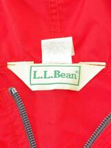 L.L.Bean◆ナイロンジャケット/L/ポリエステル/RED/無地_画像3