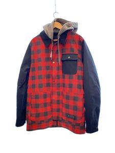 BURTON◆ジャケット/L/コットン/RED/チェック/10105 VN 835405