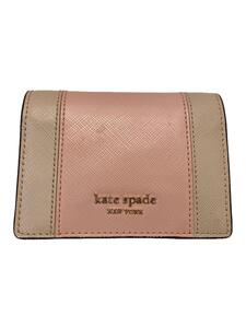 kate spade new york◆2つ折り財布/-/PNK/無地/レディース/PWRU7763