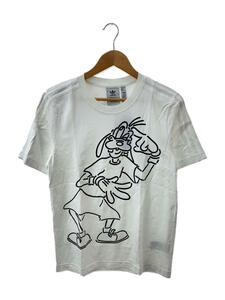 adidas◆Tシャツ/S/コットン/WHT/A2B001