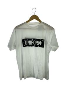 uniform experiment◆タグ付/Tシャツ/2/コットン/WHT/プリント/UE-178080