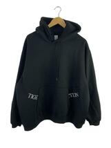 TIGHTBOOTH PRODUCTION◆STRAIGHT UP HOODIE/パーカー/L/ポリエステル/BLK/無地/FW23-SW03_画像1