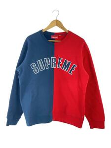 Supreme◆18AW/Split Crewneck Sweatshirt/スウェット/M/コットン/NVY