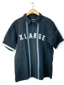 X-LARGE◆ポロシャツ/L/コットン/BLK/01192408