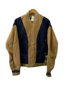 elephant TRIBAL fabrics◆inside out stadium blouson/スタジャン/FREE/ウール/BEG/管EF-5725