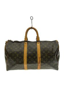 LOUIS VUITTON◆キーポル45_モノグラム・キャンバス_BRW/PVC/BRW/M41428/ルイヴィトン