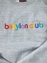 BABYLON CLUB/カラフル刺繍/スウェット/トップス/XXL/コットン/GRY/無地_画像6