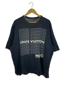 LOUIS VUITTON◆Printed Patchwork Oversize Tee/Tシャツ/XL/NVY/RM182M FMB HFY06W