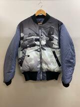 ALPHA INDUSTRIES◆リバーシブル/MA-1/ブルゾン/M/ナイロン/BLU/ta0411-9007_画像5