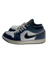 NIKE◆AIR JORDAN 1 LOW_エア ジョーダン 1 ロー/25.5cm/NVY/レザー_画像1