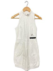 ARMANI EXCHANGE◆ノースリーブワンピース/4/ポリエステル/WHT/3LYA26/肩汚れ有り