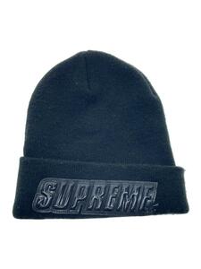 Supreme◆ニットキャップ/アクリル/ブラック/無地/メンズ/毛玉有