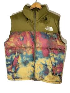 THE NORTH FACE◆NOVELTY NUPTSE VEST_ノベルティヌプシベスト/XL/ナイロン/総柄