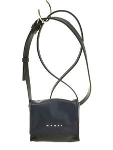 MARNI◆ミニショルダーバッグ/レザー/BLK//