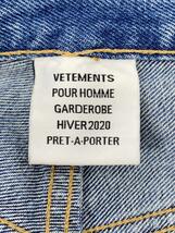 VETEMENTS◆Light Blue Anarchy Jeans/HIVE 2020/S/デニム/IDG/MAH20PA010//_画像5