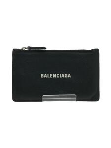 BALENCIAGA◆バレンシアガ/コインケース/レザー/ブラック/メンズ/568148//