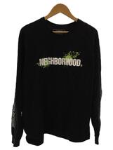 NEIGHBORHOOD◆長袖Tシャツ/L/コットン/BLK//_画像1