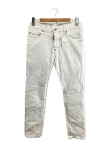 DSQUARED2◆ボトム/48/デニム/WHT/無地/S74LB0989//