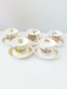 Royal Doulton◆カップ&ソーサー/5客セット/シーズン/のばらの村のものがたり/BRAMBLY HEDGE/