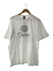 STUSSY◆Tシャツ/L/コットン/WHT/無地//