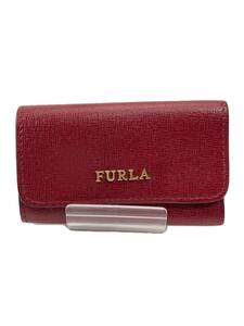 FURLA◆キーケース/レザー/BRD/無地/レディース//