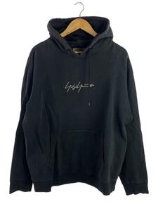 yohji yamamoto POUR HOMME◆パーカー/XL/コットン/BLK/無地/HW-T39-083//