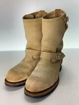 RED WING◆エンジニアブーツ/US8/BEG/スウェード/D8268/ASTM F 2413-05//_画像2