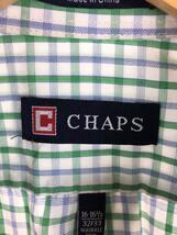 CHAPS RALPH LAUREN◆長袖シャツ/-/-/GRN/チェック//_画像3