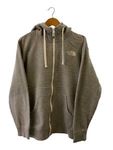 THE NORTH FACE◆REARVIEW FULLZIP HOODIE_リアビューフルジップフーディ/XL/コットン/GRY/無地