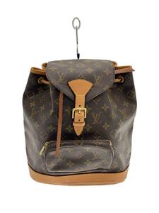 LOUIS VUITTON◆M51136/モンスリMM_モノグラム・キャンバス_BRW/PVC/BRW/総柄//