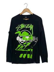 STUSSY◆長袖Tシャツ/S/コットン/BLK