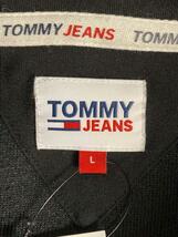 TOMMY HILFIGER◆フリースジャケット/L/ポリエステル/BLK/DM0DM09535_画像3