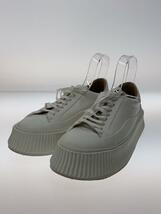 JIL SANDER◆ローカットスニーカー/43/WHT/レザー/厚底_画像2