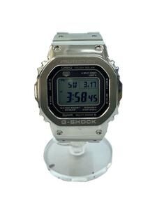 CASIO◆ソーラー腕時計・G-SHOCK/デジタル/SLV/SLV/SS