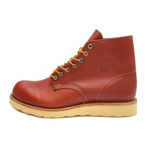 RED WING◆6 CLASSIC ROUND/US7/BRW/レザー/8166の画像1
