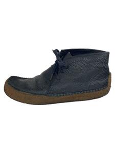 Clarks◆シューズ/UK9/BLK/レザー