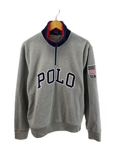 POLO RALPH LAUREN◆フリースジャケット/M/ポリエステル/GRY/無地