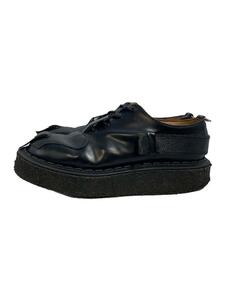 COMME des GARCONS HOMME PLUS◆22SS/TOESTRAP SHOE/ドレスシューズ/UK8/BLK/レザー/15428VI