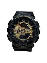 CASIO◆クォーツ腕時計・G-SHOCK/デジアナ/ラバー/BLK/BLK_画像1