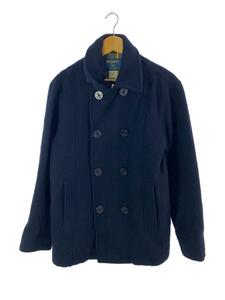 Woolrich◆ピーコート/M/ウール/ネイビー/紺//