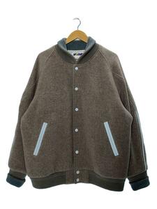 IS-NESS◆22AW/AWARD JACKET/アワードジャケット/スタジャン/L/ウール/ベージュ/1004AWJK01//