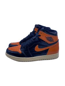 NIKE◆AIR JORDAN 1 RETRO HIGH OG/エアジョーダン1レトロハイ/ブラック/555088-028///