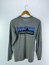 patagonia◆長袖Tシャツ/S/コットン/GRY/39161_画像2