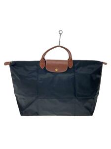 LONGCHAMP◆トートバッグ/ナイロン/BLK