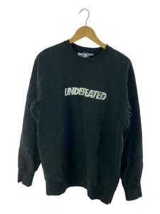 UNDEFEATED◆スウェット/S/コットン/BLK/無地/203077010003