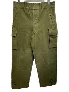 FRENCH MILITARY◆50s～/M-47/前期/カーゴパンツ/35/コットン/KHK/無地