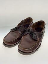 Paraboot◆デッキシューズ/UK8/BRW/レザー/0521_画像2