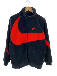 NIKE◆フリースジャケット/L/ポリエステル/BLK/BQ6546-008/NSW VW SWSH FULL ZIP JKT