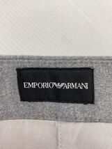 EMPORIO ARMANI◆テーパードパンツ/50/ポリエステル/GRY_画像4